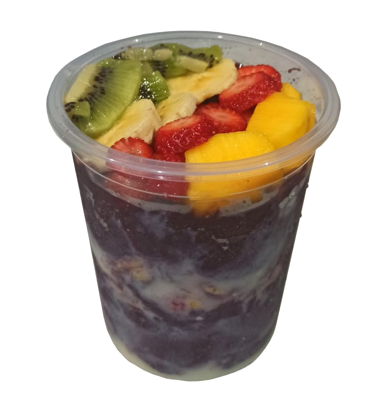 foto copo de açaí de frutas